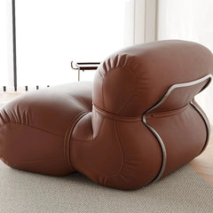 Stylish Pine Synthetic Leather Chair – Contemporary Comfort for Modern Living Spaces hmr-4786