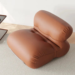 Stylish Pine Synthetic Leather Chair – Contemporary Comfort for Modern Living Spaces hmr-4786