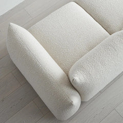 Stylish Pine Sofa with Plush Comfort - Modern White Upholstered Couch for Living Room hmr-4790