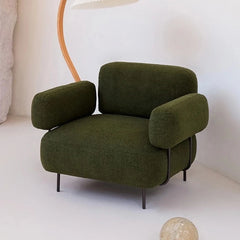 Stylish Stainless Steel Accent Chair with Plush Upholstery for Modern Living Spaces hmr-4791