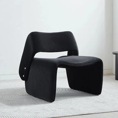 Stylish Black Pine Lounge Chair – Modern Design for Home Décor hmr-4798