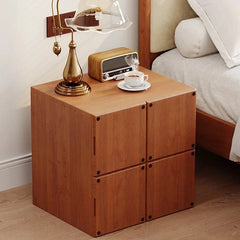 Stylish Ash Wood Bedside Cupboard - Modern Storage Solution for Your Home hmr-4803