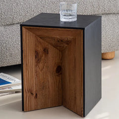 Modern Pine Wood Side Table – Sleek & Versatile for Any Room hms-4049