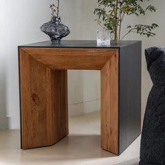 Modern Pine Wood Side Table – Sleek & Versatile for Any Room hms-4049