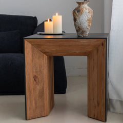 Modern Pine Wood Side Table – Sleek & Versatile for Any Room hms-4049