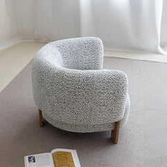 Chenille Pine Lounge Chair - Modern Comfort & Style hms-4056