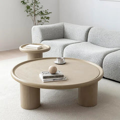 Round Coffee Table with Sintered Stone Top - Contemporary Look hms-4058