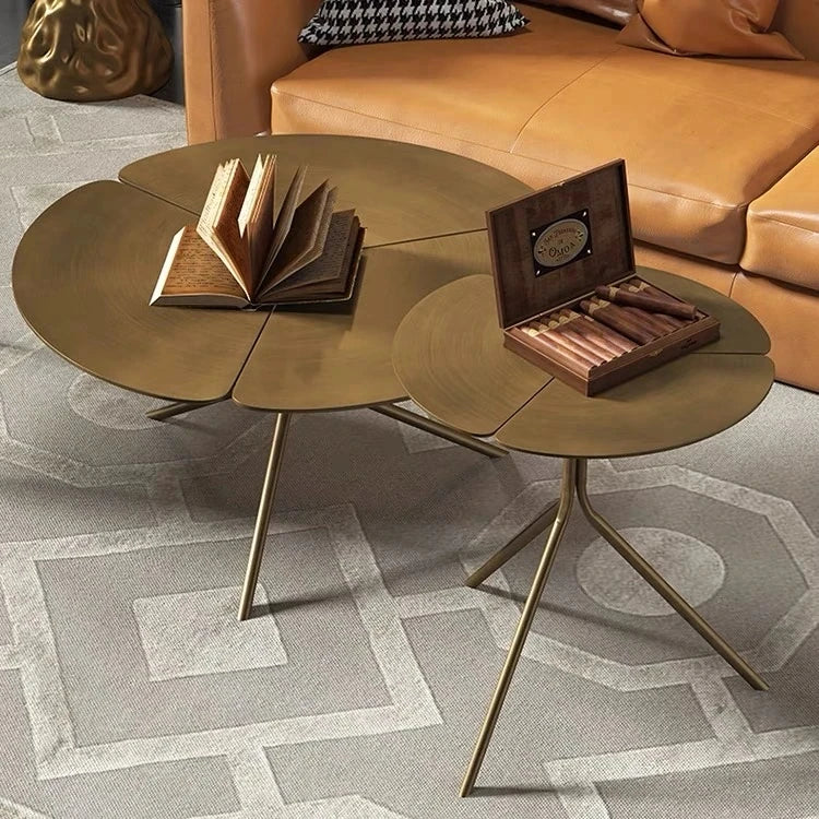 Stylish Stainless Steel Coffee Table - Modern Design with Elegant Finish for Living Room Decor hmsf-4665