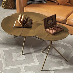 Stylish Stainless Steel Coffee Table - Modern Design with Elegant Finish for Living Room Decor hmsf-4665