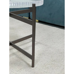 Stylish Acrylic Coffee Table Set with Unique Design - Modern Round Accent Tables for Living Room Decor hmsf-4672