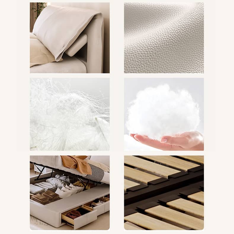 Modern Queen Size Bed with Pine Frame & Cotton Upholstered Headboard for Bedroom hmzsh-1269 Modern Queen Size Bed with Pine Frame & Cotton Upholstered Headboard for Bedroom hmzsh-1269