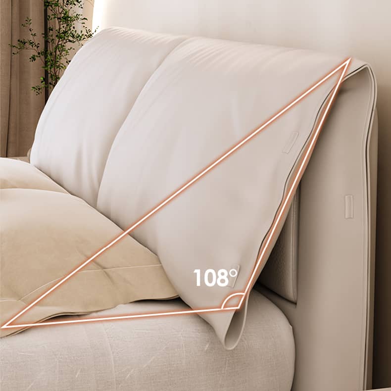 Modern Queen Size Bed with Pine Frame & Cotton Upholstered Headboard for Bedroom hmzsh-1269 Modern Queen Size Bed with Pine Frame & Cotton Upholstered Headboard for Bedroom hmzsh-1269