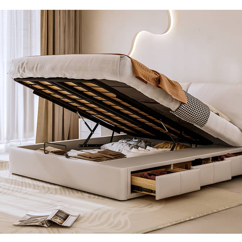 Modern Queen Size Bed with Pine Frame & Cotton Upholstered Headboard for Bedroom hmzsh-1269 Modern Queen Size Bed with Pine Frame & Cotton Upholstered Headboard for Bedroom hmzsh-1269