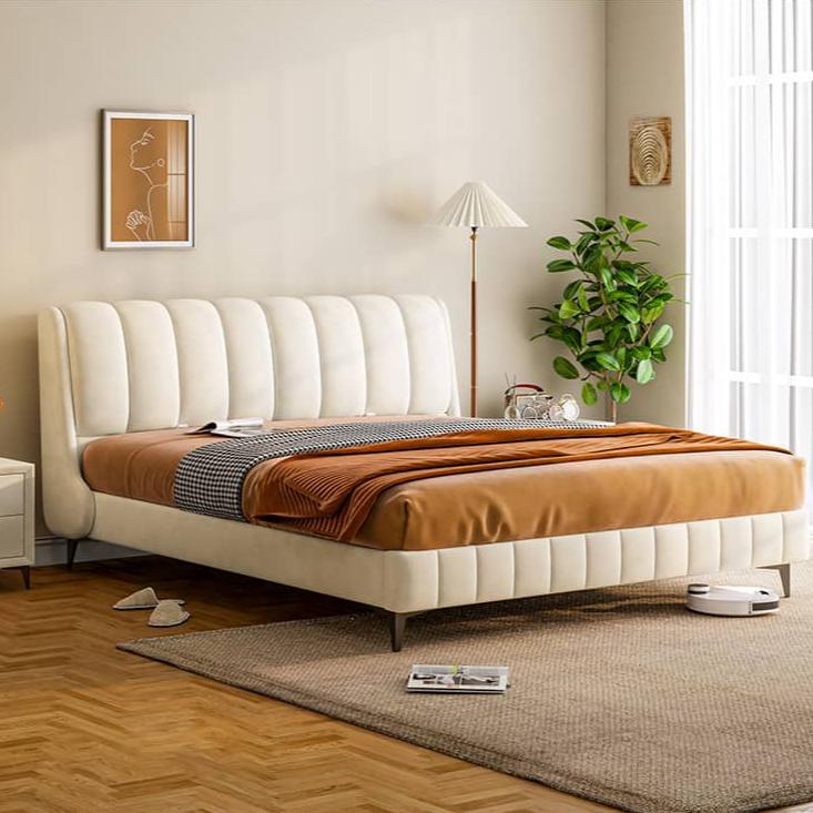 Modern Pine Wood Bed Frame with Storage & Upholstery Headboard - Functional Design for Bedroom hmzsh-1270 Modern Pine Wood Bed Frame with Storage & Upholstery Headboard - Functional Design for Bedroom hmzsh-1270