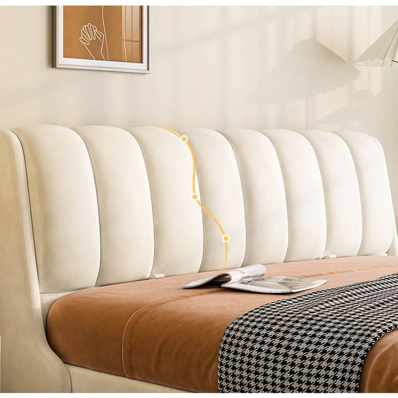 Modern Pine Wood Bed Frame with Storage & Upholstery Headboard - Functional Design for Bedroom hmzsh-1270 Modern Pine Wood Bed Frame with Storage & Upholstery Headboard - Functional Design for Bedroom hmzsh-1270