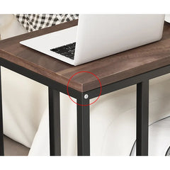 Industrial Chic Coffee Table with Metal Frame and Wood Top for Modern Living Spaces hsen-2032