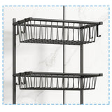 Adjustable Sports Equipment Rack with Wheels for Home and Garage Organization hsen-2033