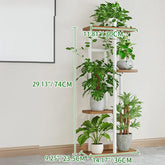 Vertical Indoor Plant Stand with Multiple Tiers for Home and Office - hsen-2036