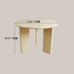 Modern Round Dining Table with Elegant Gloss Finish for Stylish Spaces hsj-2249