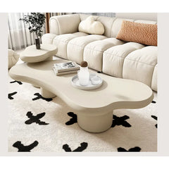 Modern Minimalist Concrete Coffee Table - Stylish Living Room Accent Piece hsj-2251