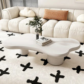 Modern Minimalist Concrete Coffee Table - Stylish Living Room Accent Piece hsj-2251