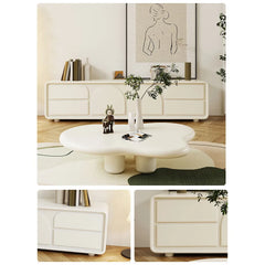 Modern White TV Cabinet - Sleek Minimalist Design for Stylish Living Rooms hsj-2260