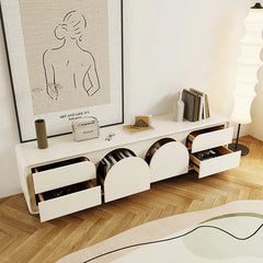 Modern White TV Cabinet - Sleek Minimalist Design for Stylish Living Rooms hsj-2260