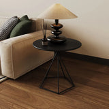 Modern White Minimalist Metal Frame Coffee Table - Stylish Living Room Accent hsj-2266