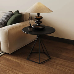 Modern White Minimalist Metal Frame Coffee Table - Stylish Living Room Accent hsj-2266