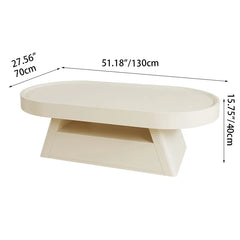 Modern Sleek White Coffee Table - Elegant Design for Stylish Living Rooms HSJ-2269