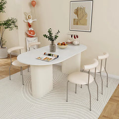 Modern Sintered Stone Faux Leather Dining Table - Elegant Durable Design for Home hsj-2272