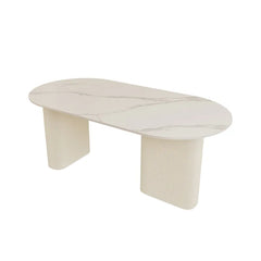 Modern Sintered Stone Faux Leather Dining Table - Elegant Durable Design for Home hsj-2272