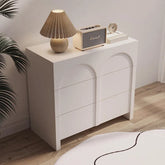 Modern Ash Wood Cabinet with Arched Design - Stylish Storage Solution hsj-2273