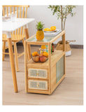 Modern End Table with Storage - Glass Top for All Your Rooms hsl-82