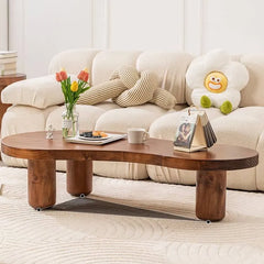Stylish Pine Wood Coffee Table - Modern Elegance for Living Room Hsyj-2278