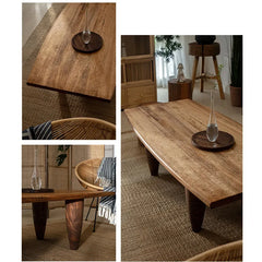 Solid Cedar Wood Coffee Table - Elegant Centerpiece for Your Living Room hty-2056