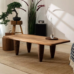 Solid Cedar Wood Coffee Table - Elegant Centerpiece for Your Living Room hty-2056