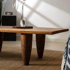Solid Cedar Wood Coffee Table - Elegant Centerpiece for Your Living Room hty-2056