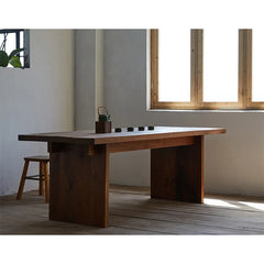 Elegant Walnut Wood Dining Table - Perfect for Modern Homes hty-2062