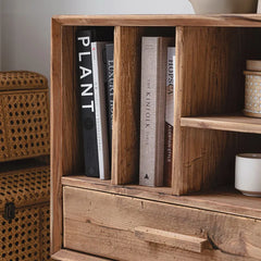 Pine Wood Bedside Cupboard with Storage Drawer – Stylish Nightstand for Bedroom Decor hty-2064