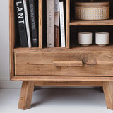 Pine Wood Bedside Cupboard with Storage Drawer – Stylish Nightstand for Bedroom Decor hty-2064