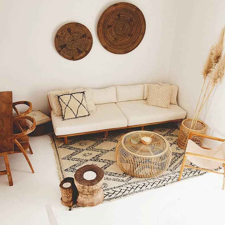 Modern Round Rattan Coffee Table & Triangle Side Table – Elegant and Durable Design htzm-1528 Modern Round Rattan Coffee Table & Triangle Side Table – Elegant and Durable Design htzm-1528