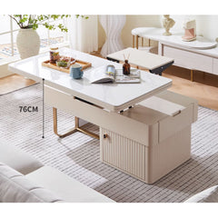 Rectangular Coffee Table with Multi-functional folding top and Storage – Modern for Your Room hx-1573