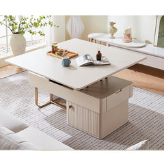 Rectangular Coffee Table with Multi-functional folding top and Storage – Modern for Your Room hx-1573