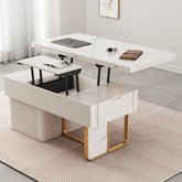 Rectangular Coffee Table with Multi-functional folding top and Storage – Modern for Your Room hx-1573