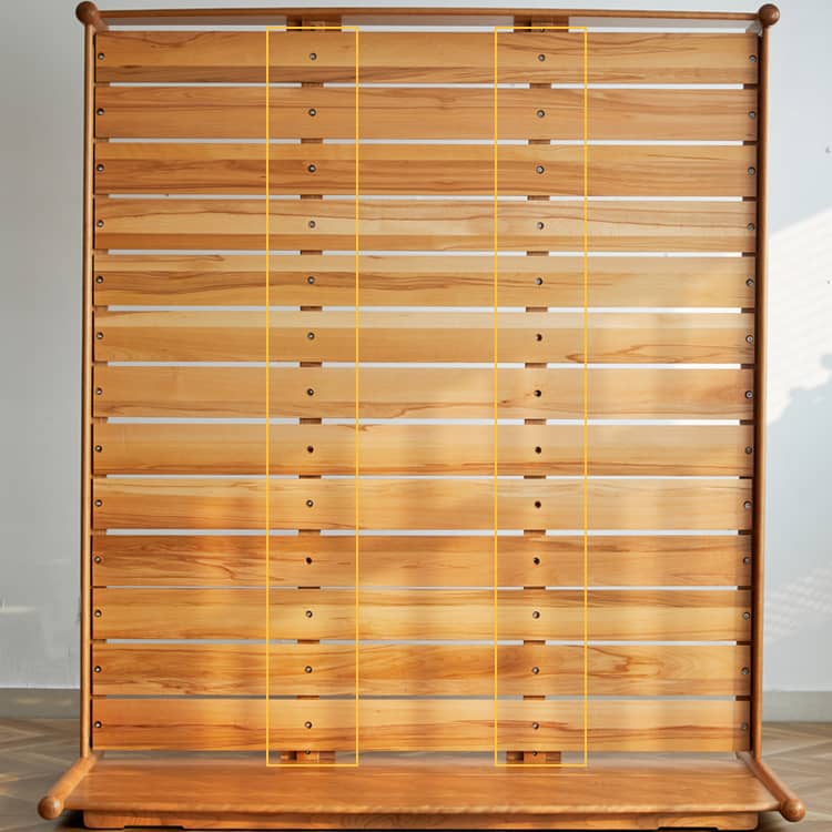 Modern Queen Cherry Wood Bed in Natural Wood Color Durable Cal King Design for Your Room hykmq-771 Modern Queen Cherry Wood Bed in Natural Wood Color Durable Cal King Design for Your Room hykmq-771