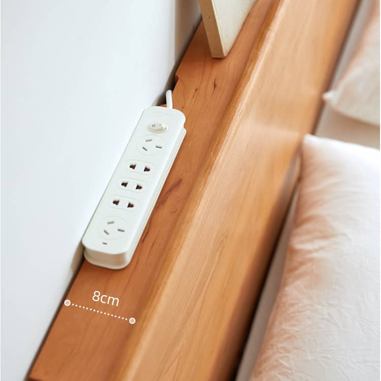 Modern Cherry Wood California King Size Bed – Durable Design with Beech Wood Frame Queen Size hykmq-772 Modern Cherry Wood California King Size Bed – Durable Design with Beech Wood Frame Queen Size hykmq-772