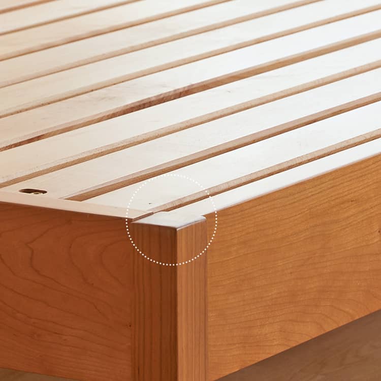 Modern Cherry Wood California King Size Bed – Durable Design with Beech Wood Frame Queen Size hykmq-772 Modern Cherry Wood California King Size Bed – Durable Design with Beech Wood Frame Queen Size hykmq-772