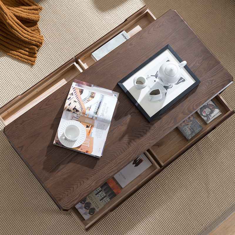 Minimalistic Rectangular Wooden Coffee Table with Storage - Modern for LIvingroom hym-1536 Minimalistic Rectangular Wooden Coffee Table with Storage - Modern for LIvingroom hym-1536