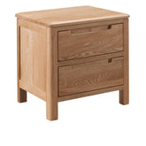 Natural Brown Oak & Tung Wood Nightstand - Stylish & Durable Nightstand hym-473